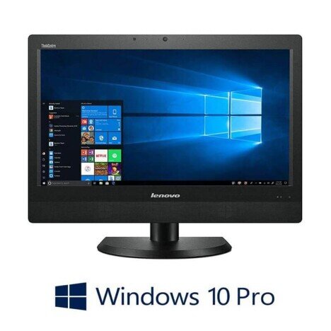 All-in-One Lenovo ThinkCentre M93z, Quad Core i5-4590T, 8GB, FHD IPS, Win 10 Pro